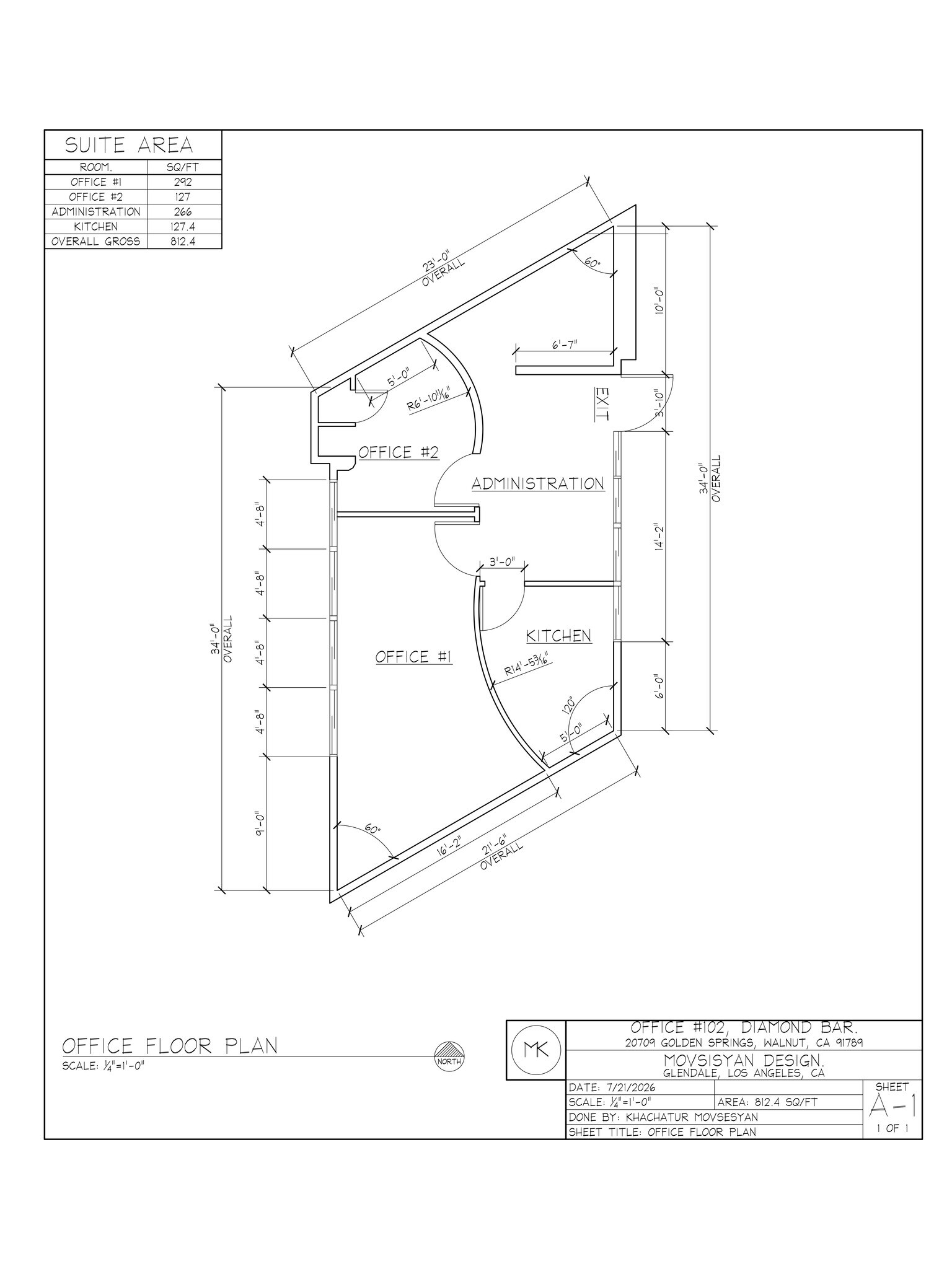 20709 Golden Springs Dr, Diamond Bar, CA for lease Site Plan- Image 1 of 2