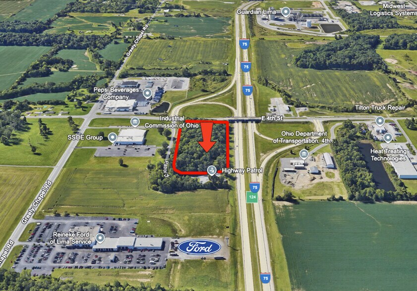 1 Patrol Drive, Lima, OH for lease - Aerial - Image 3 of 5