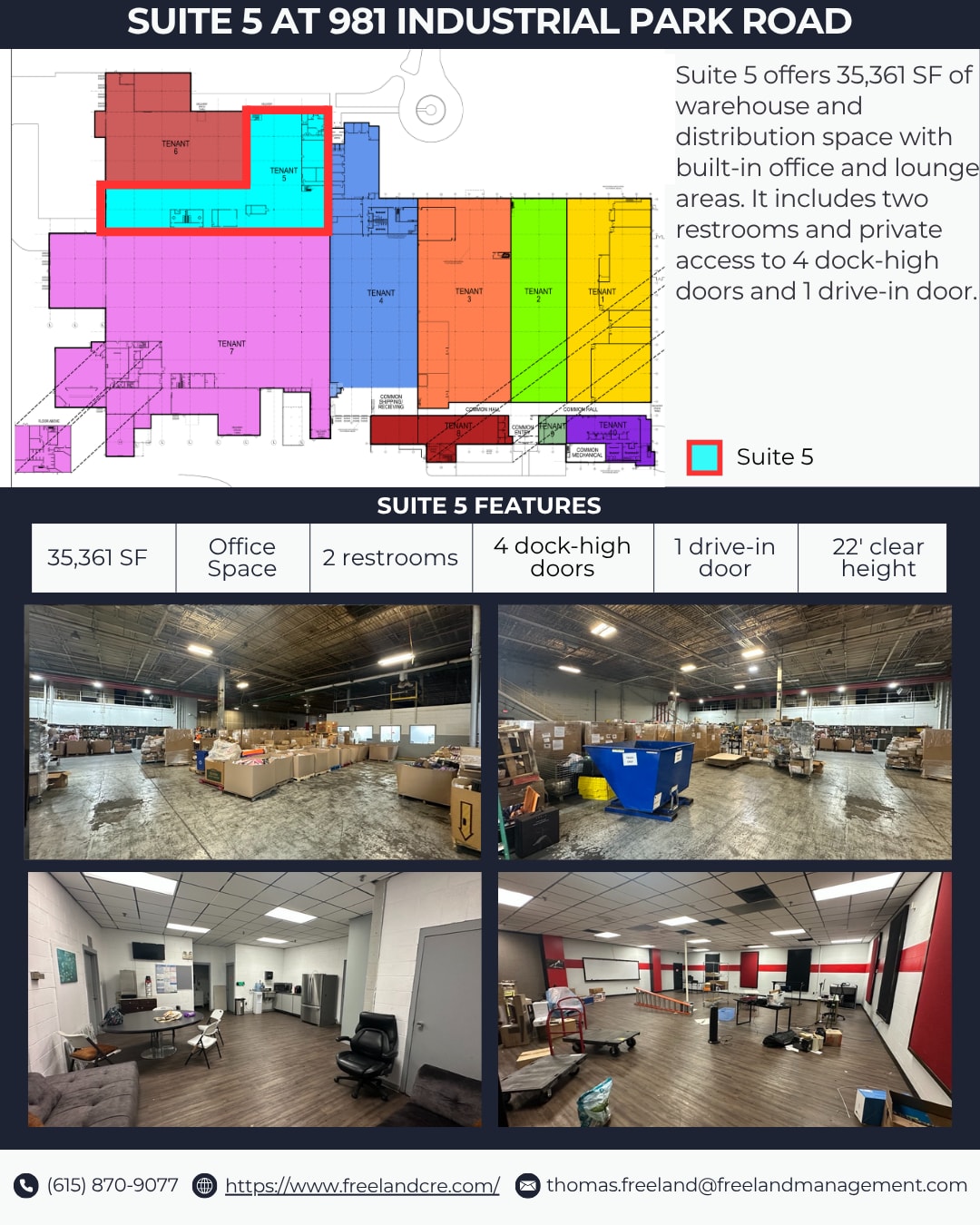 981 Industrial Park Rd, Columbia, TN for lease Interior Photo- Image 1 of 1