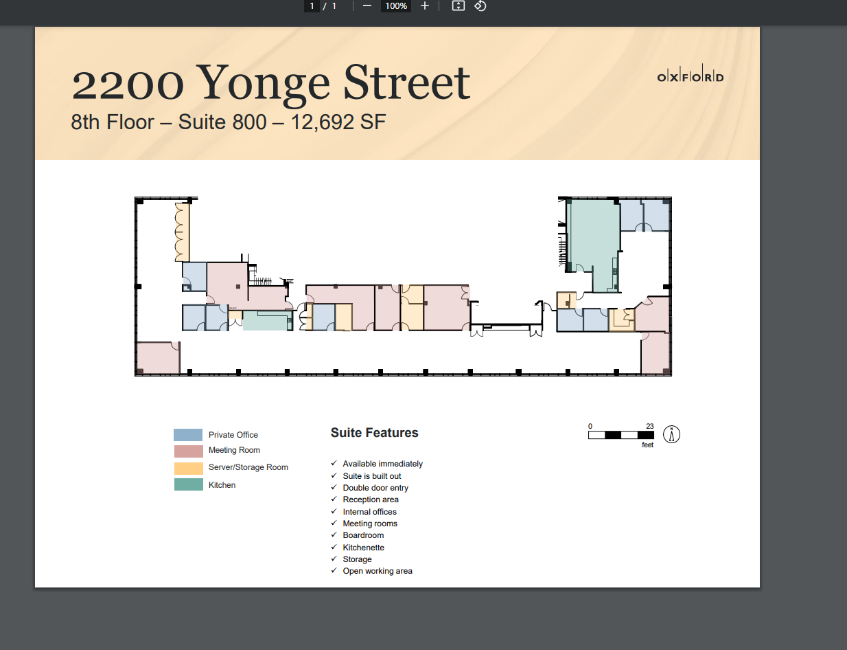 2200 Yonge St, Toronto, ON à louer Plan d’étage- Image 1 de 1