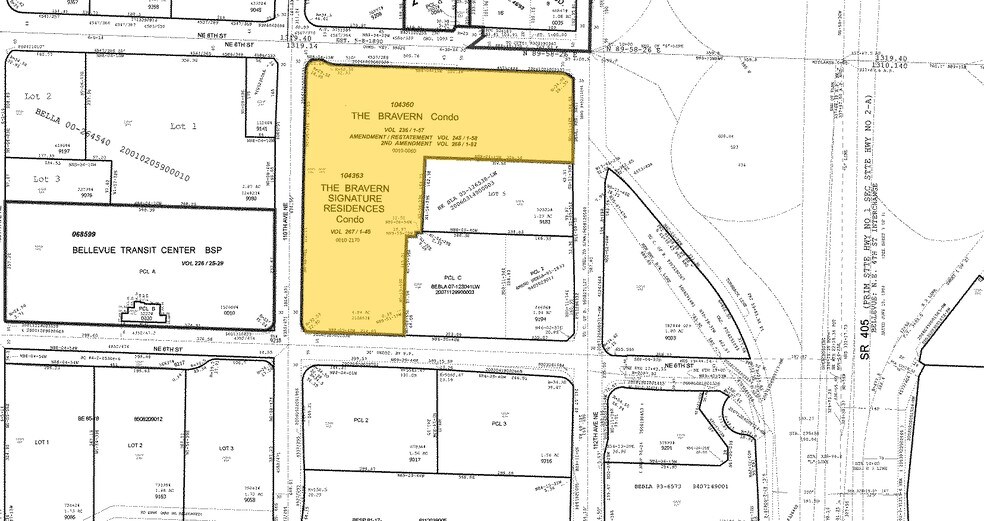 11111 NE 8th St, Bellevue, WA for lease - Plat Map - Image 2 of 5