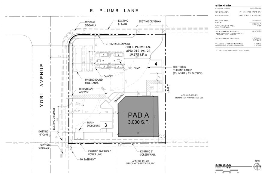 600 E Plumb Ln, Reno, NV for lease - Site Plan - Image 3 of 7
