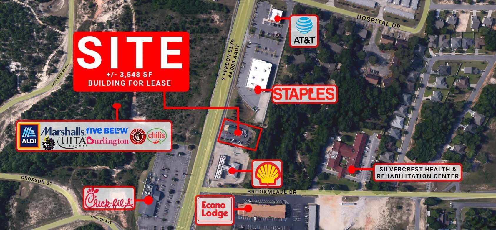 3045 Ferdon Blvd, Crestview, FL for lease Building Photo- Image 1 of 8