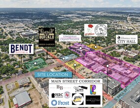 189 Elm St, Lewisville, TX - AERIAL  map view