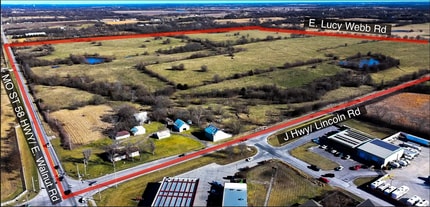 1101 E Walnut St, Raymore, MO - AÉRIEN  Vue de la carte - Image1