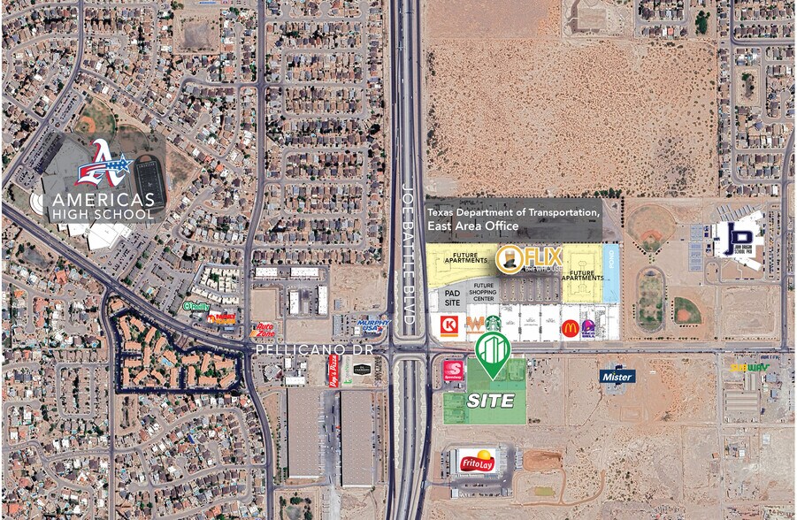 1350 Joe Battle Blvd, El Paso, TX à louer - Photo du bâtiment - Image 2 de 5