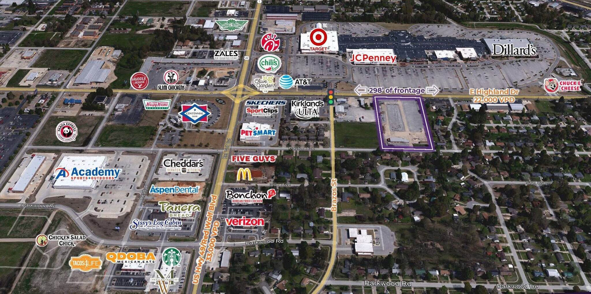 East Highland Drive & Brazos Street, Jonesboro, AR for lease Primary Photo- Image 1 of 3