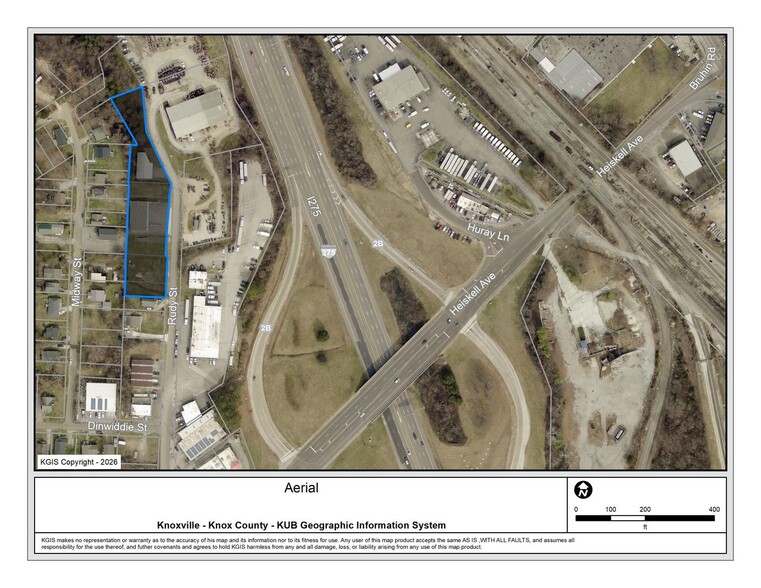 3347-3353 Rudy St, Knoxville, TN à louer - Plan cadastral - Image 2 de 12