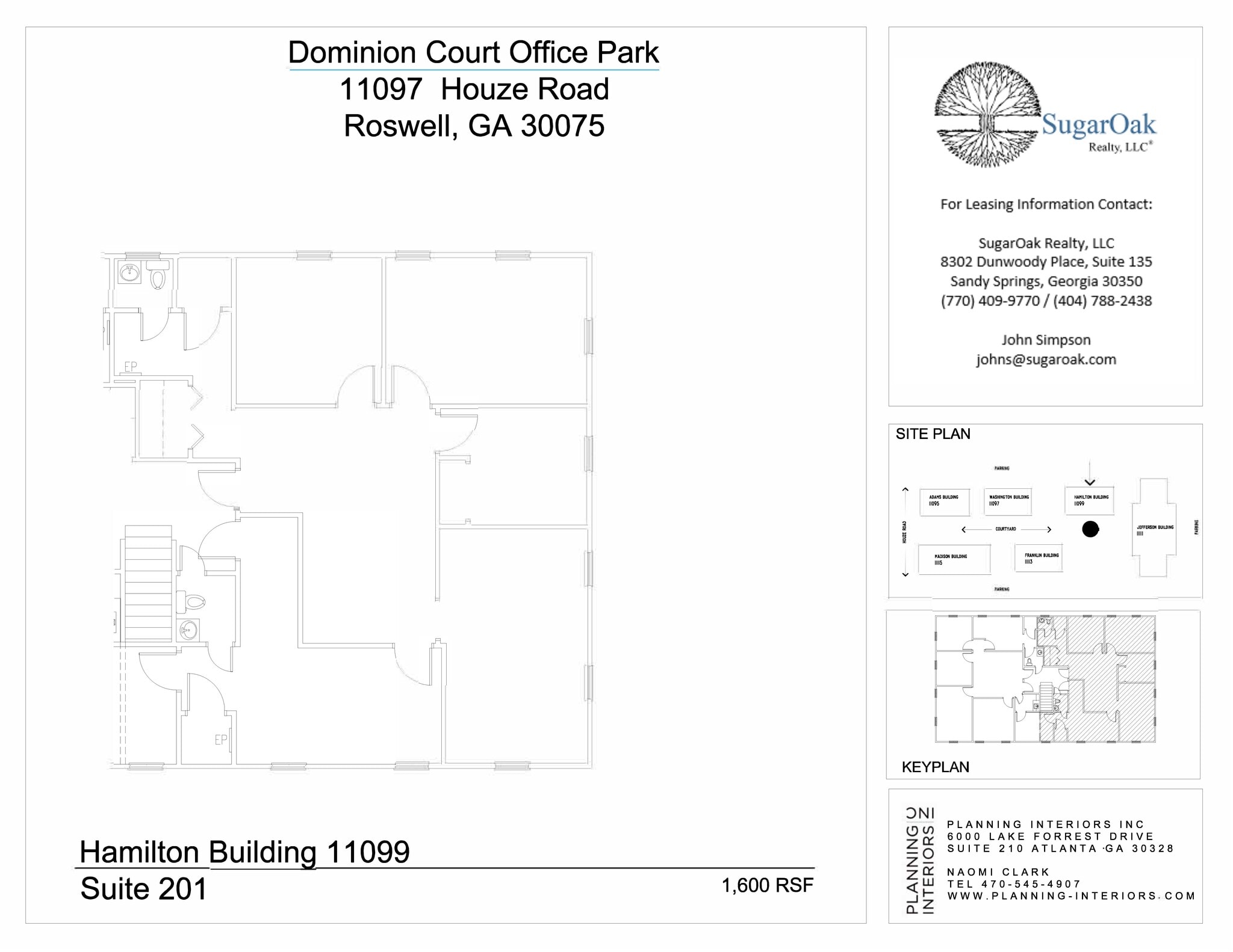 11099 Houze Rd, Roswell, GA for lease Site Plan- Image 1 of 1
