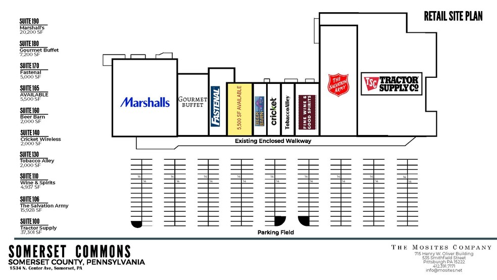 1534 N Center Rd, Somerset, PA à louer - Plan de site - Image 2 de 2