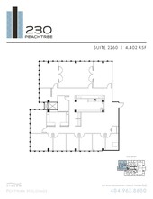 230 Peachtree St NW, Atlanta, GA à louer Plan d’étage- Image 1 de 1