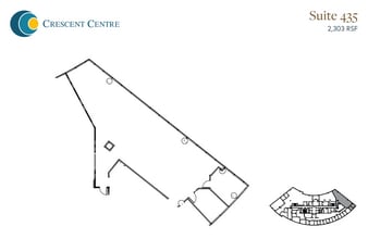 100 Crescent Centre Pky, Tucker, GA for lease Floor Plan- Image 2 of 2