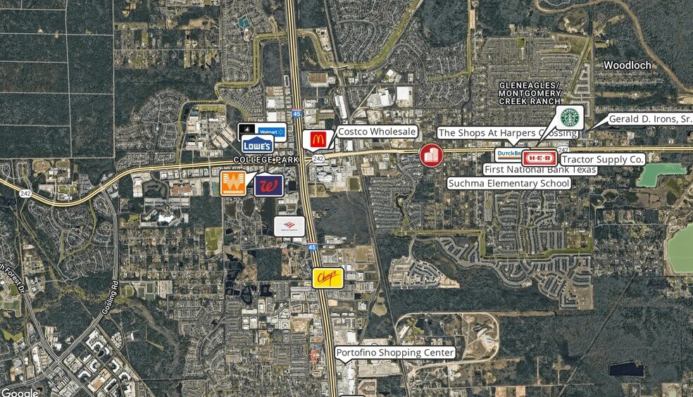 Highway 242, Conroe, TX à vendre - Aérien - Image 2 de 11