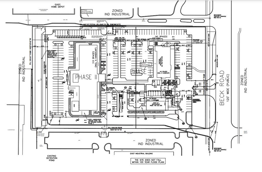 15075 N Beck Rd, Plymouth, MI for lease - Site Plan - Image 1 of 3