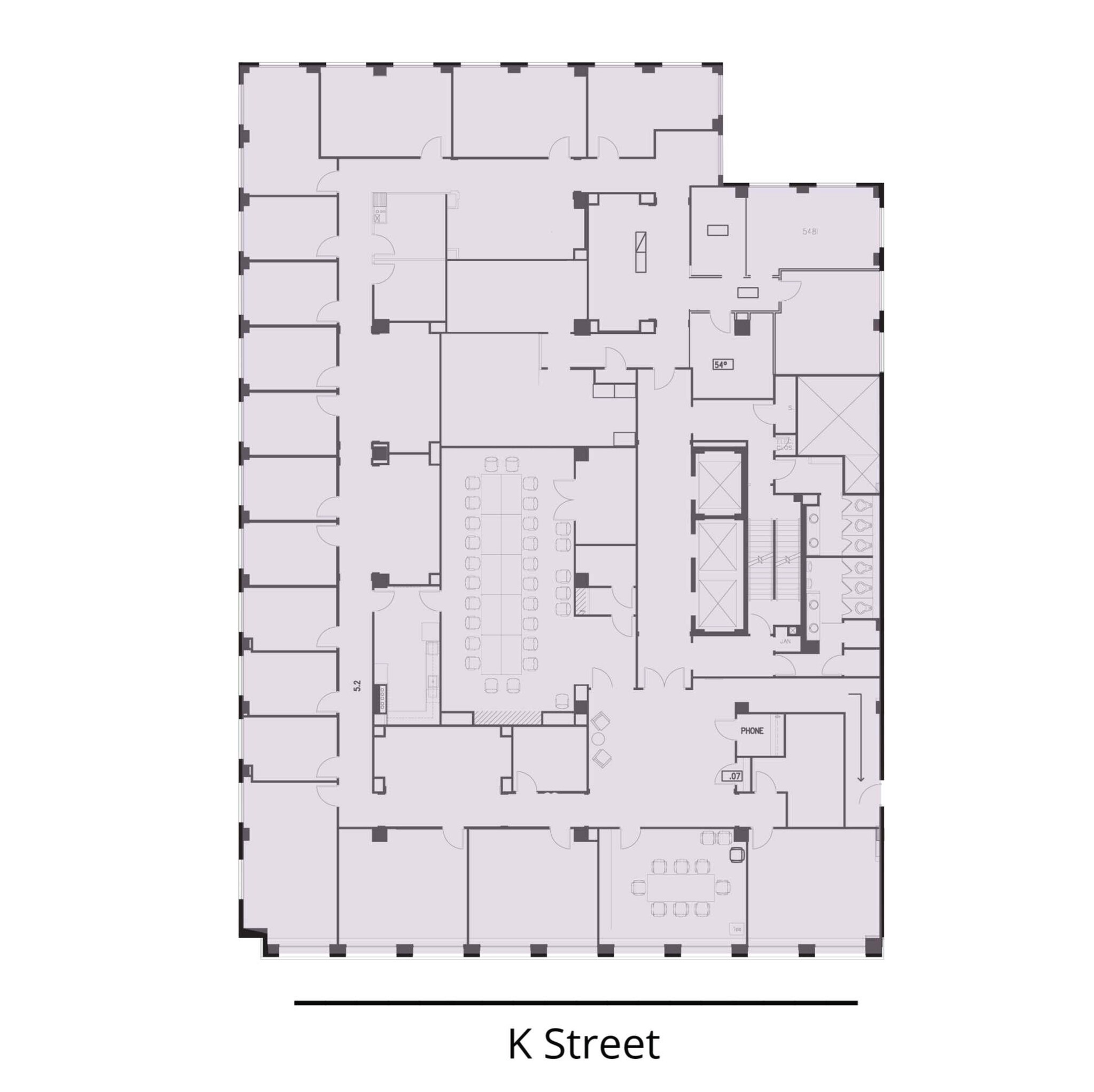 1750 K St NW, Washington, DC à louer Plan d  tage- Image 1 de 1