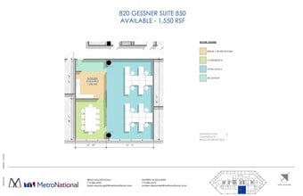 820 Gessner Rd, Houston, TX for lease Floor Plan- Image 1 of 1