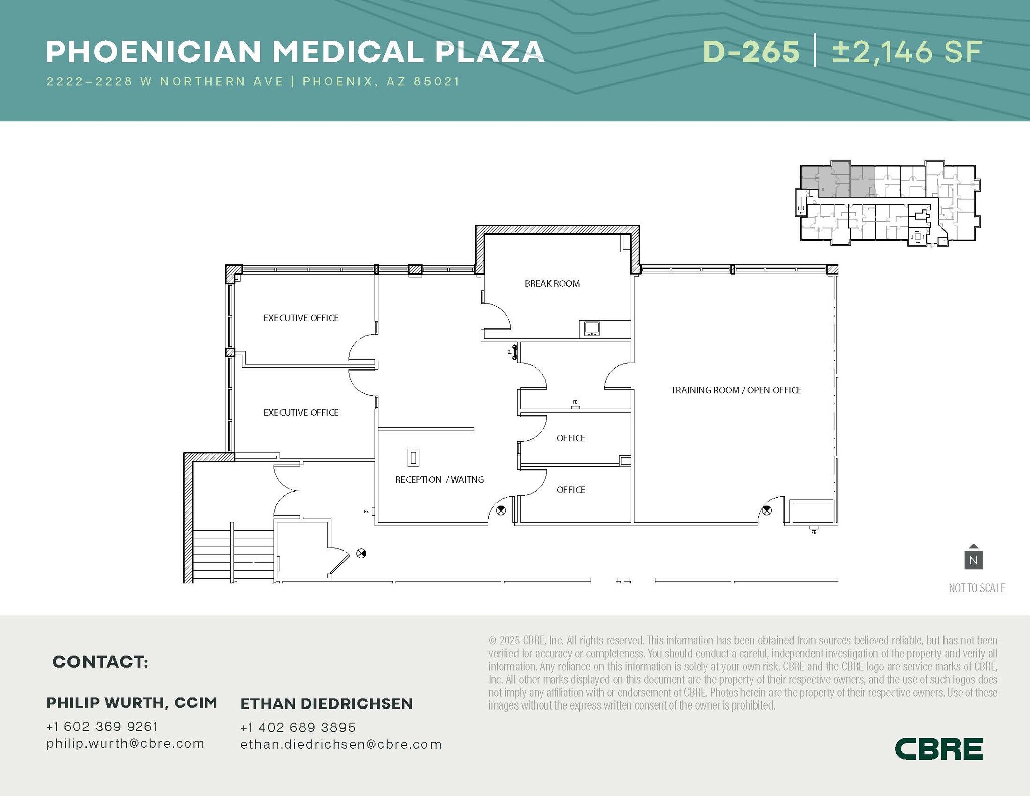 2222-2228 W Northern Ave, Phoenix, AZ for lease Floor Plan- Image 1 of 2