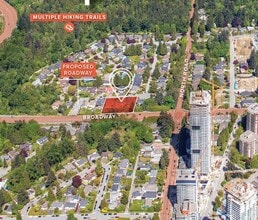 9883-9889 Rathburn Dr, Burnaby, BC - AERIAL  map view