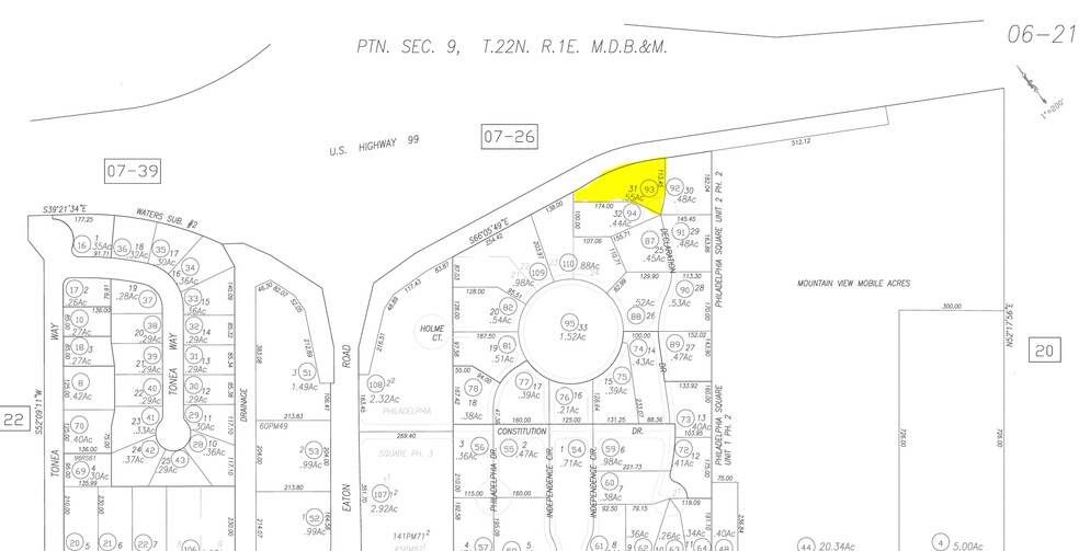 95 Declaration Dr, Chico, CA à louer - Plan cadastral - Image 1 de 1