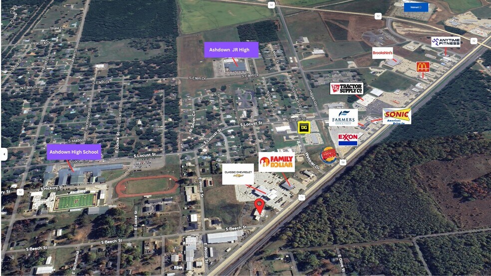 620 S Constitution Ave, Ashdown, AR à vendre - Photo du bâtiment - Image 2 de 6