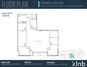 4401-4445 Nicole Dr, Lanham, MD à louer Plan d’étage- Image 1 de 1