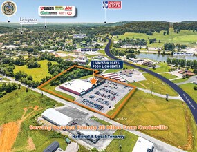 400 Market Square Plz, Livingston, TN - Aérien Vue de la carte