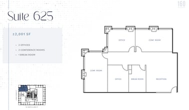 160 W Santa Clara St, San Jose, CA à louer Plan d’étage- Image 1 de 1