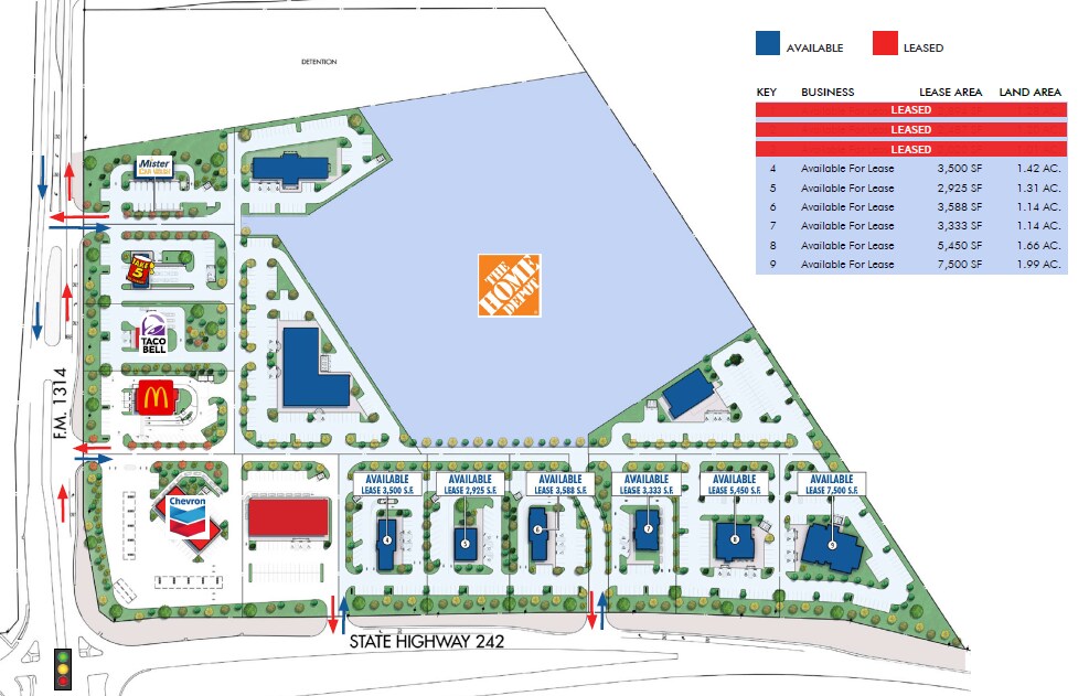 Prime Square - Conroe, Texas, Conroe, TX à louer Plan de site- Image 1 de 3