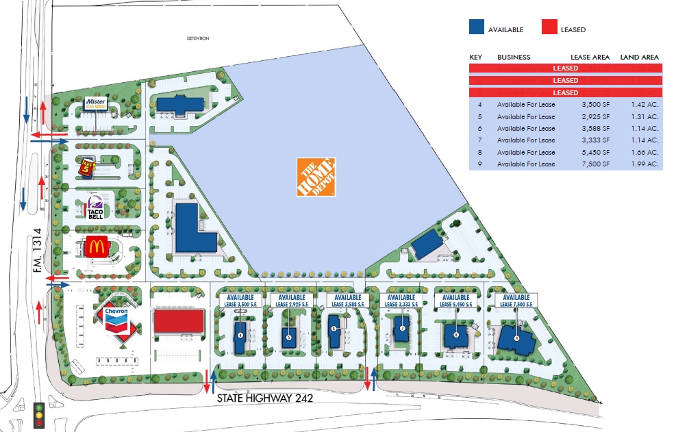 Prime Square - Conroe, Texas, Conroe, TX for lease Site Plan- Image 1 of 3