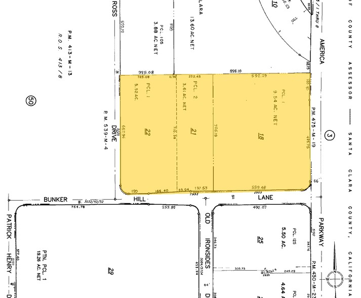 2933 Bunker Hill Ln, Santa Clara, CA for lease - Plat Map - Image 2 of 9