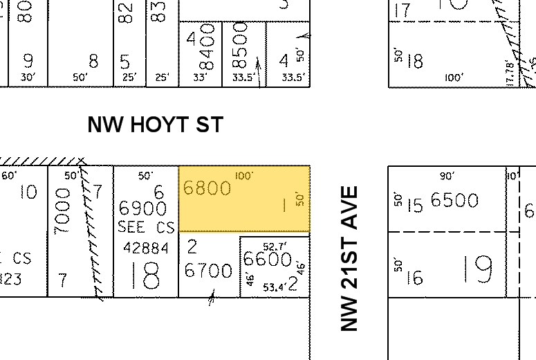 539 NW 21st Ave, Portland, OR à vendre - Plan cadastral - Image 3 de 6