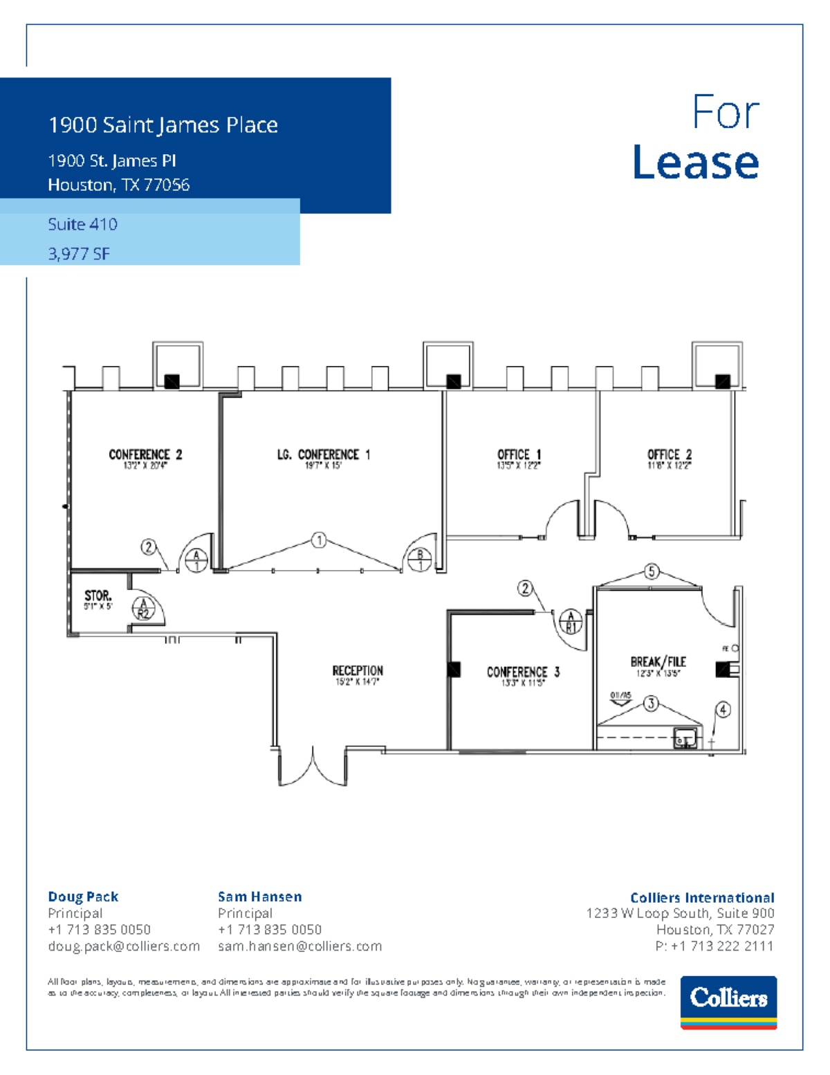 1900 St James Pl, Houston, TX for lease Floor Plan- Image 1 of 1