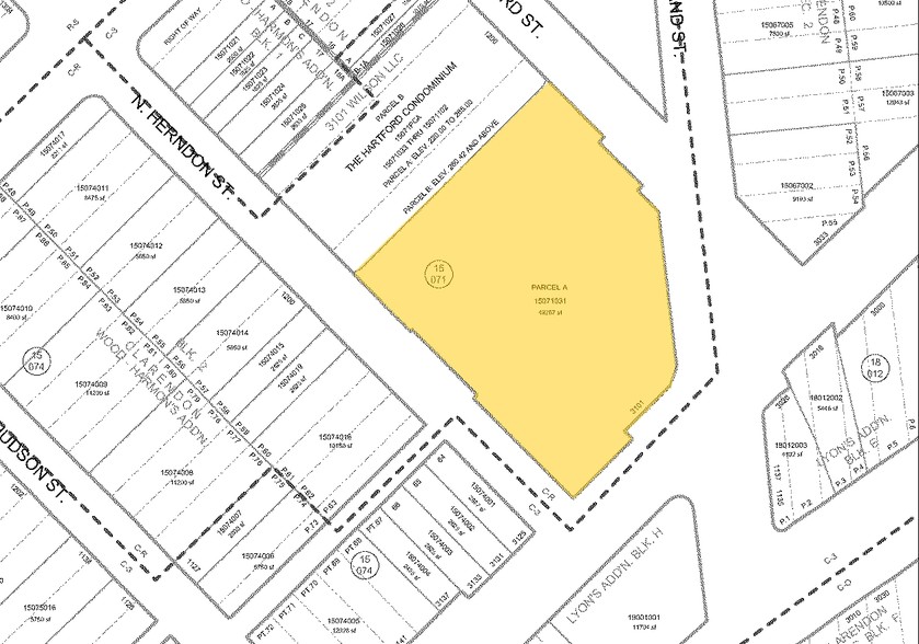 3101 Wilson Blvd, Arlington, VA à vendre - Plan cadastral - Image 1 de 1