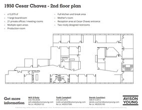 1950-2190 Cesar Chavez, San Francisco, CA à louer Plan d’étage- Image 1 de 7