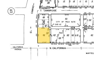 490 California Ave, Palo Alto, CA for lease Plat Map- Image 1 of 5