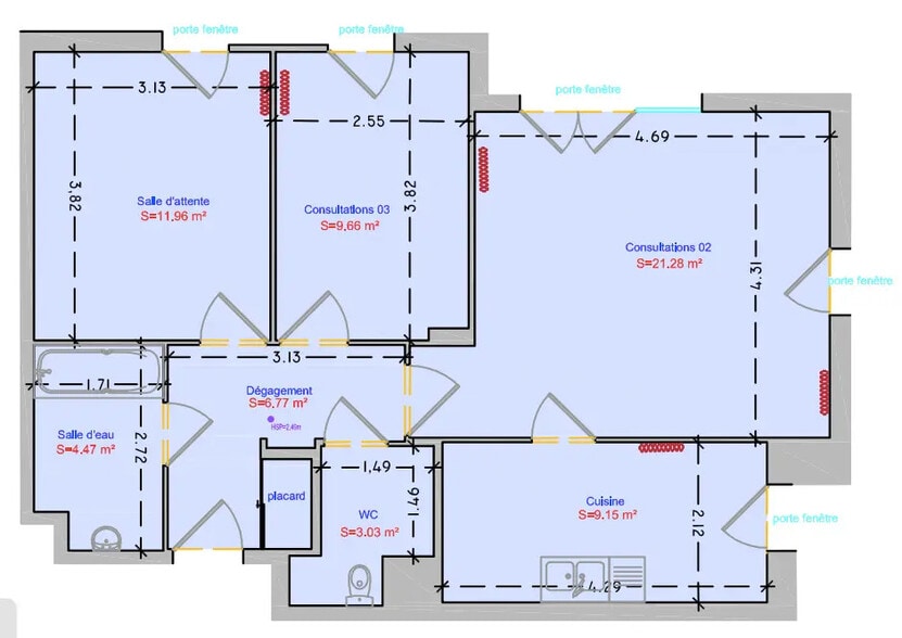 Retail in Massy for lease - Floor Plan - Image 1 of 2