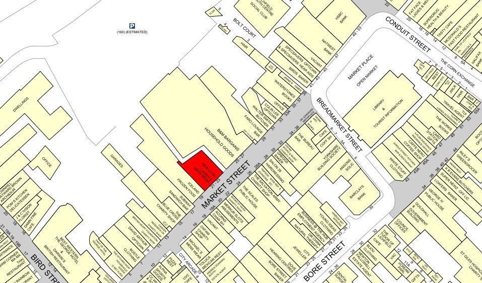 21-23 Market St, Lichfield à louer Goad Map- Image 1 de 4