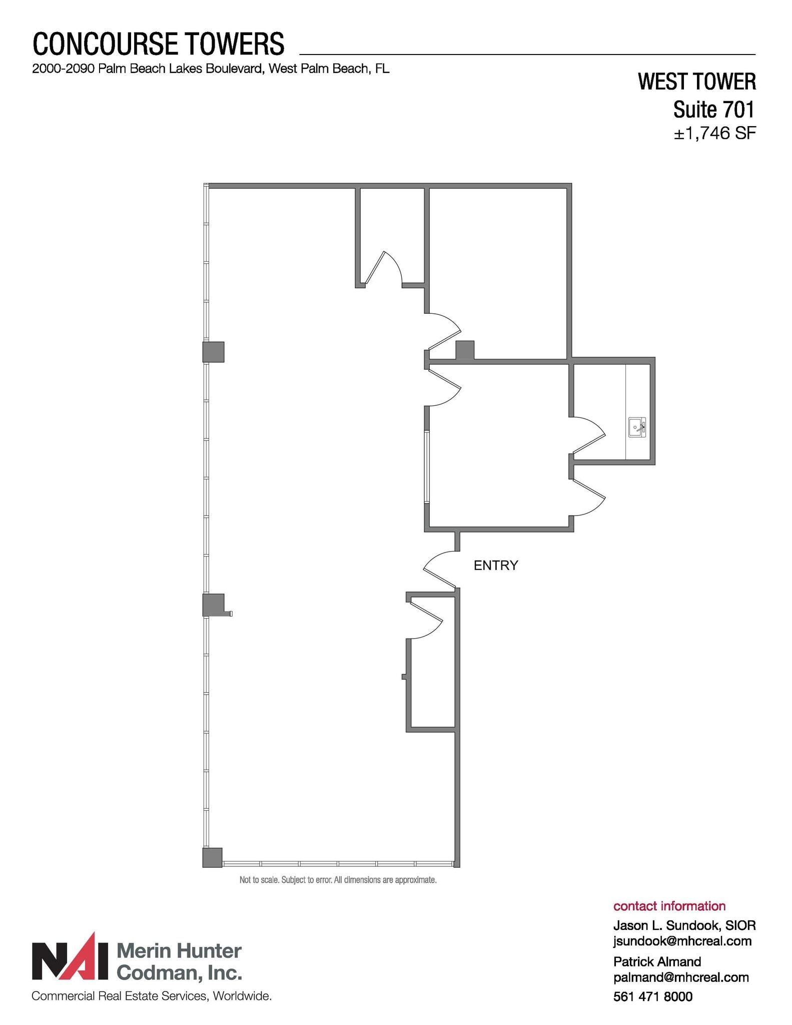 2090 Palm Beach Lakes Blvd, West Palm Beach, FL for lease Floor Plan- Image 1 of 1