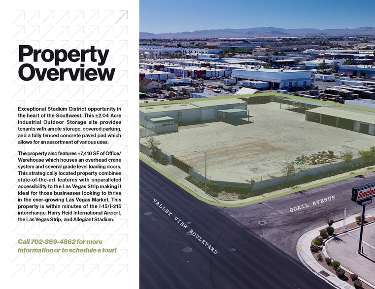 5845 S Valley View Blvd, Las Vegas, NV for lease - Aerial - Image 3 of 8