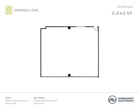 3700 Mansell Rd, Alpharetta, GA à louer Plan d  tage- Image 2 de 2