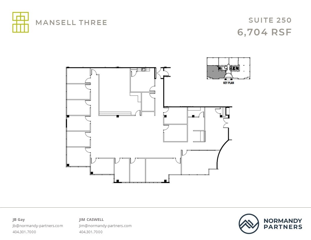 3600 Mansell Rd, Alpharetta, GA à louer Plan d  tage- Image 1 de 1