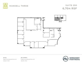 3600 Mansell Rd, Alpharetta, GA à louer Plan d  tage- Image 1 de 1