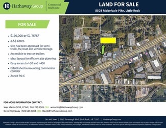 More details for 8503 Mabelvale Pike, Little Rock, AR - Land for Sale
