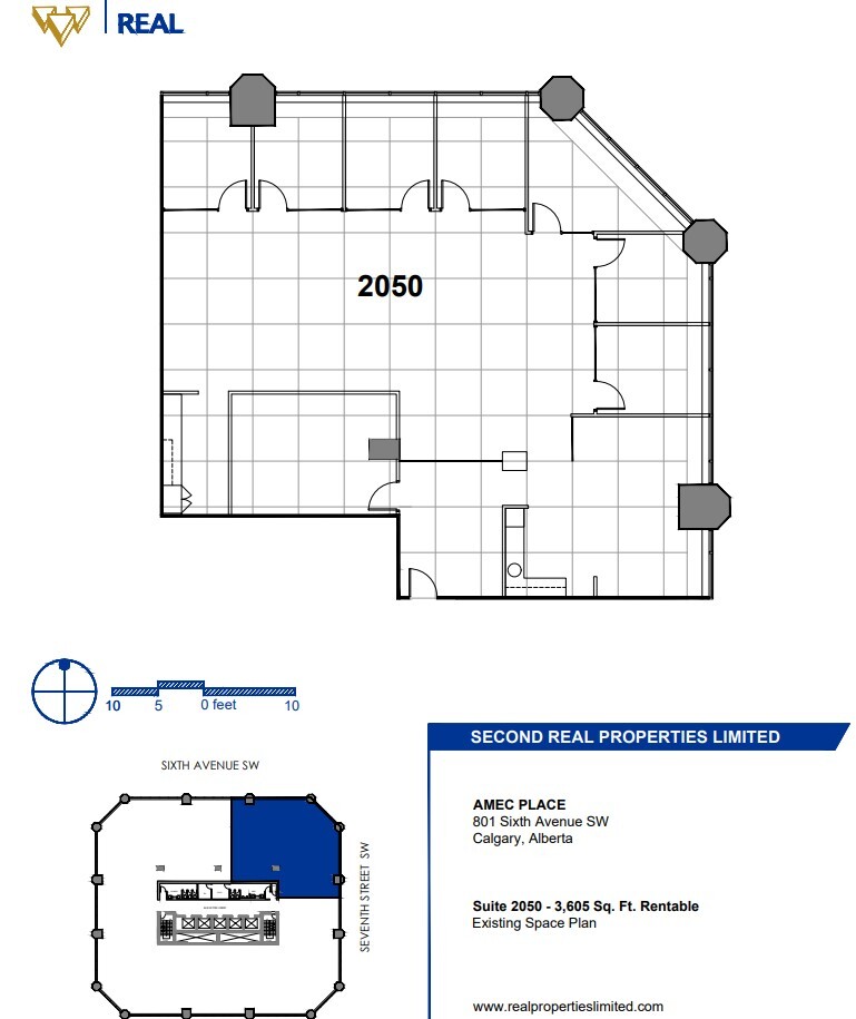 801 6th Ave SW, Calgary, AB for lease Floor Plan- Image 1 of 1