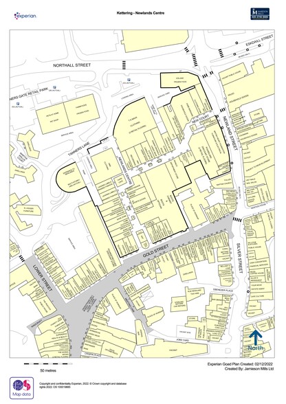 Gold St, Kettering à louer - Plan de site - Image 2 de 2