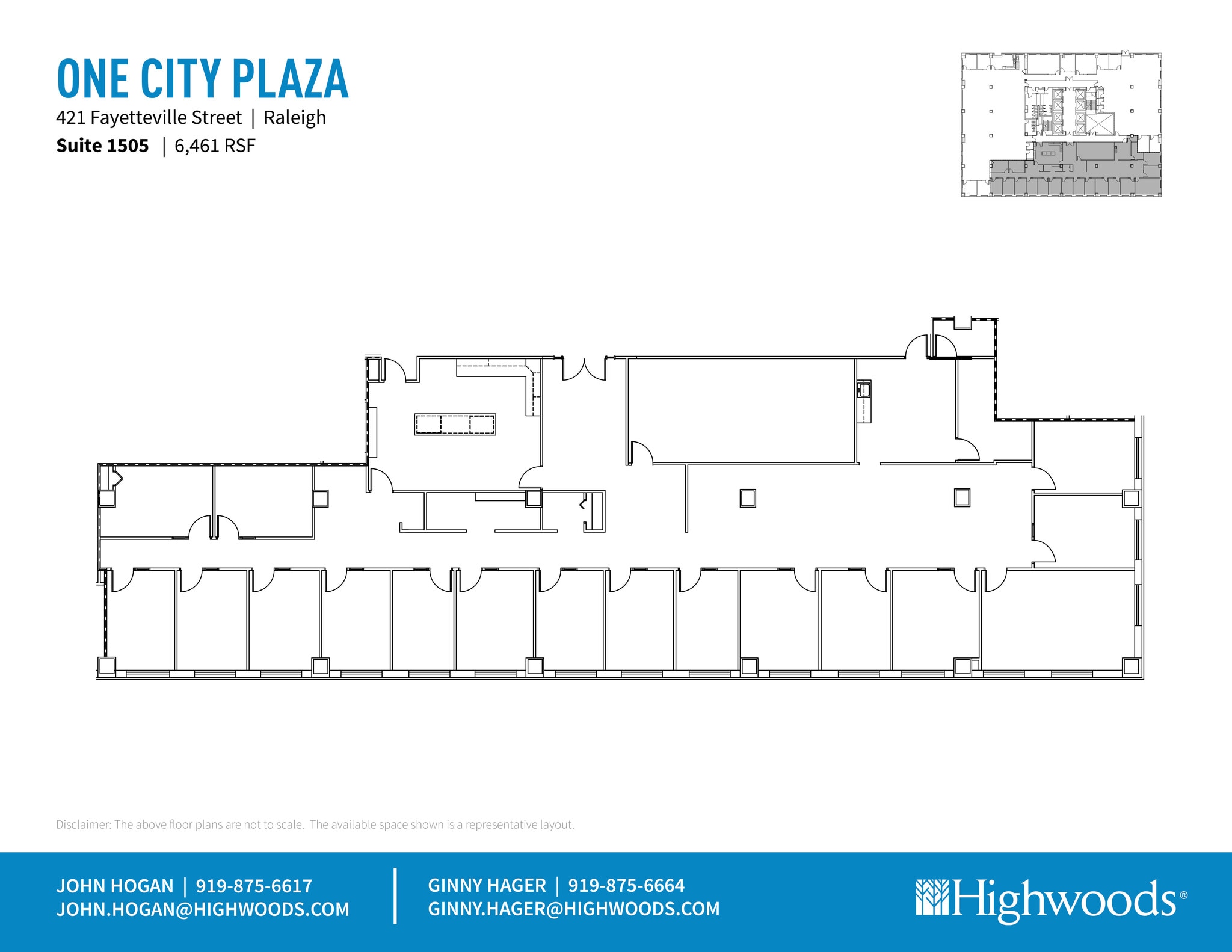 421 Fayetteville St, Raleigh, NC for lease Floor Plan- Image 1 of 2