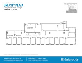 421 Fayetteville St, Raleigh, NC for lease Floor Plan- Image 1 of 2