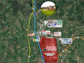 3107 Cincinnati Rd, Georgetown, KY - Aérien Vue de la carte