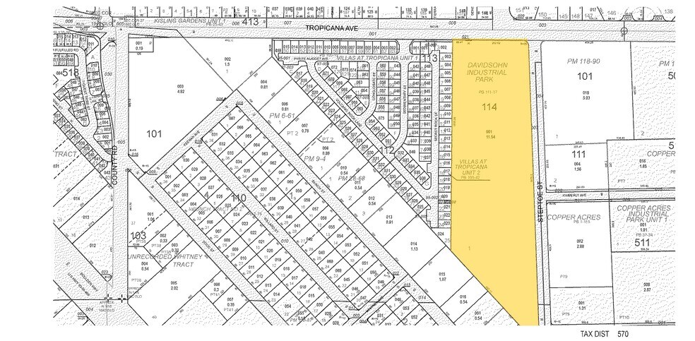 4975 Steptoe St, Las Vegas, NV à louer - Plan cadastral - Image 2 de 6