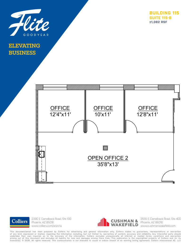 1300 S Litchfield Rd, Goodyear, AZ for lease Floor Plan- Image 1 of 1